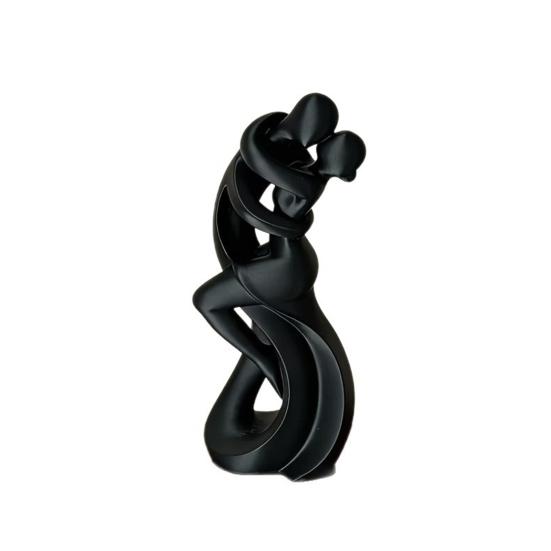 3D Printed Hugging Dancer Figurine, Minimalist Abstract Dancer Statue Sculpture, Dancing Couple Decoration for Home, Office, Living Room
