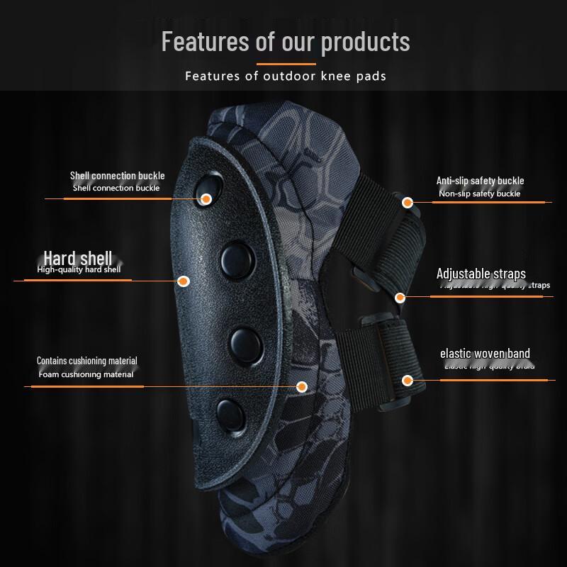 Outdoor Tactical Knee and Elbow Pad Set