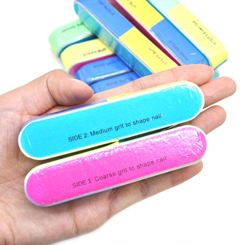 Six-Sided Nail File Sponge: Durable Buffing and Manicure Tool