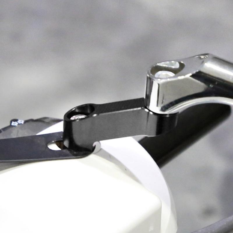 Adjustable Motorcycle Rear View Mirror Risers Extender Base Screw Bracket for Elevated View, Superior Riding Experience