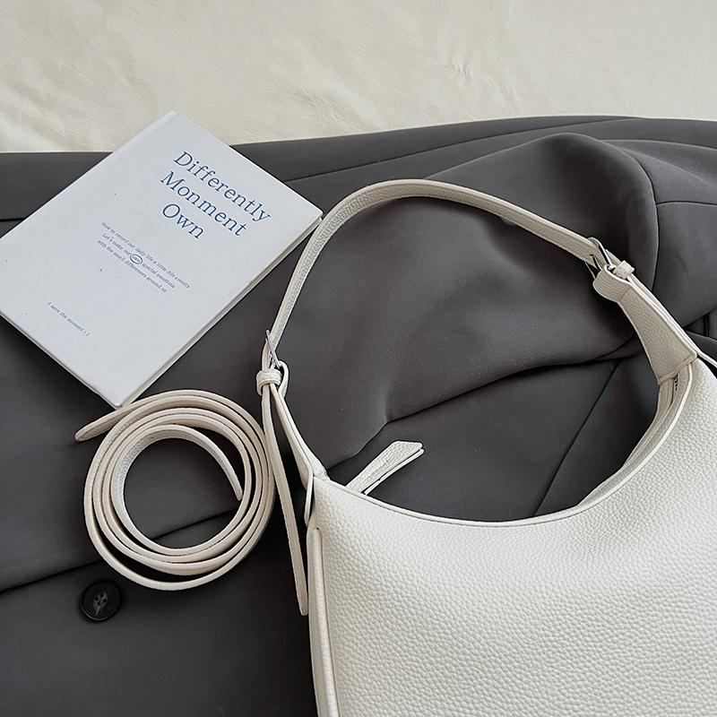Schicke PU Hobo-Tasche für Damen – Weiche, texturierte Schulter-Tragetasche mit minimalistischem Design