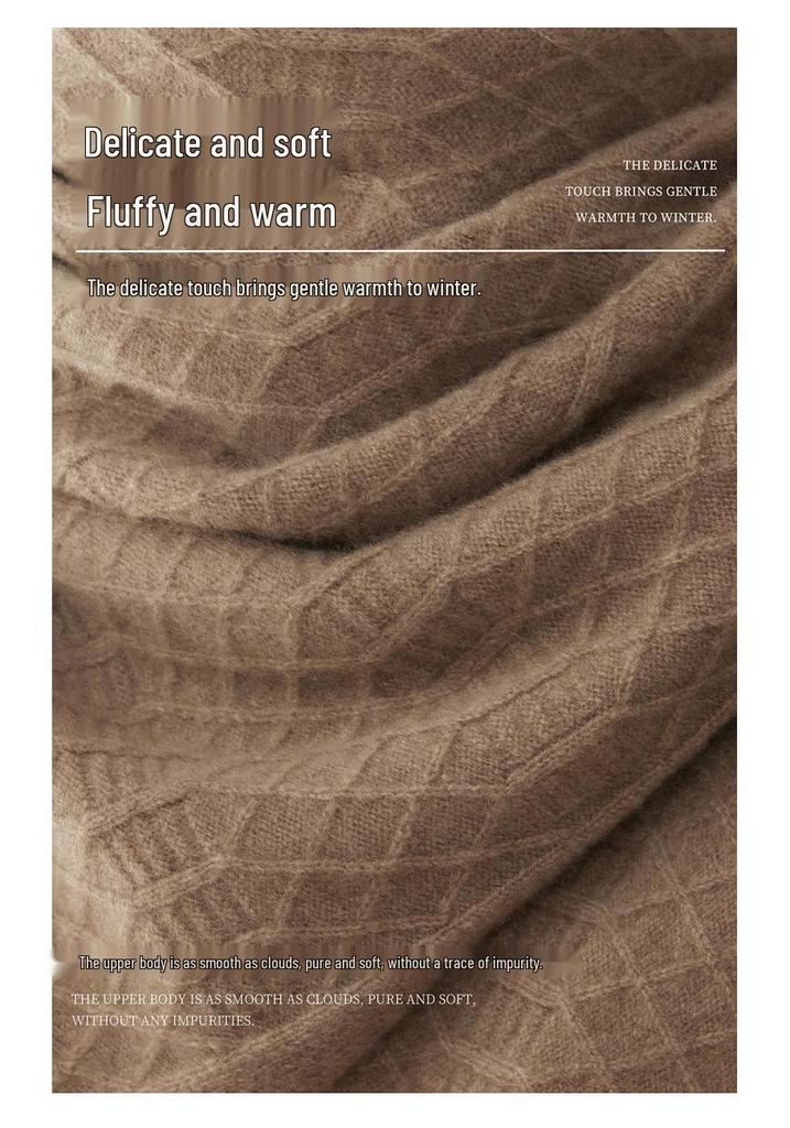 Women's 100% Pure Cashmere Scarf: Versatile, Warm, Solid Color for Autumn/Winter