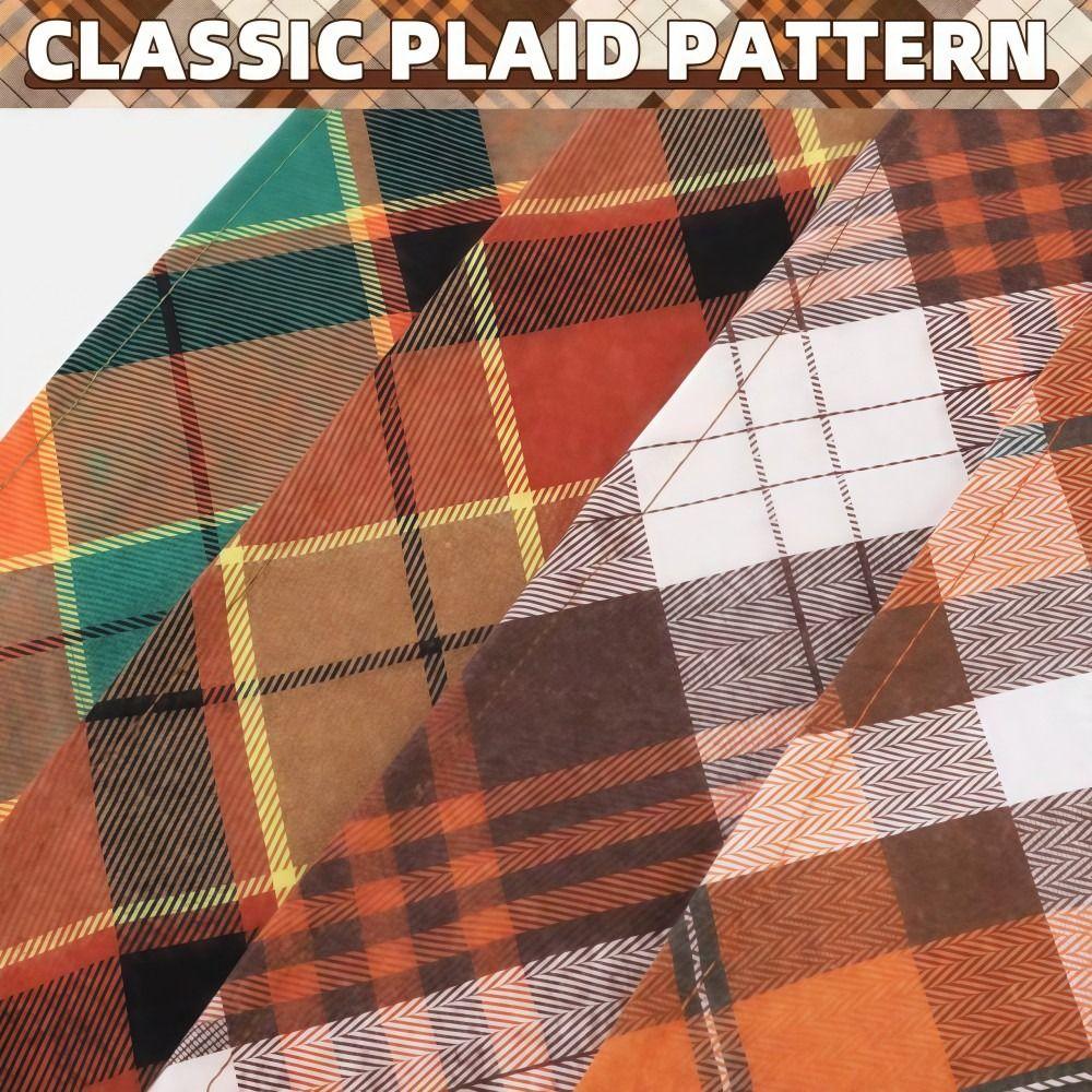 Soft Plaid Pet Scarf Bibs Breathable Dog Triangle Towel Stylish Dog Bandanas Pet Costume