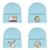 Maltese Winter Knit Hat With Printed Design For Men Women Casual Cold Weather