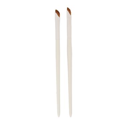 2pcs Makeup Sickle Eyeliner Brush Professional Soft Hair Ultra Thin Slanted Eyeliner Brush Cosmetic