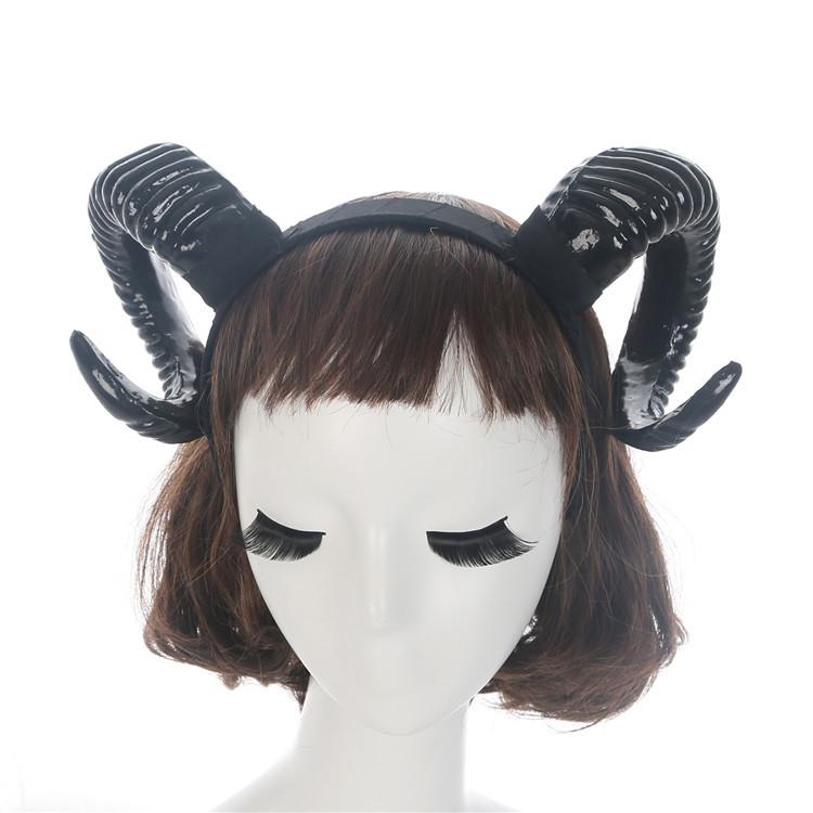 Black Sheep Horn Headband: DIY Halloween Props & Hair Clips