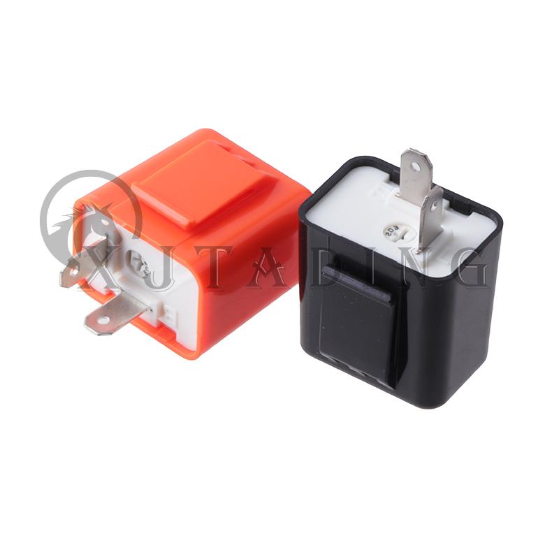 Motorcycle 12V 2 Pin LED Flasher Frequency Relay Turn Signal Indicator Relays Motorbike Safe Lighting Accessories