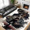 Crystal Velvet Rug Custom Name Text, Soft Non Slip Floor Mat Home DecorResident Evil