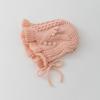 Korean-Style Hand-Knitted Wool Hat for Newborns – Warm, Windproof, and Ear-Protective for Boys and Girls.
