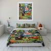 Animals Joyful Gathering In the Forest Bedding Set for Kids Luxury Gift 3pcs Digital Print Comforter Set Soft Comfortable