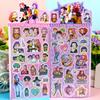 18pcs Devil Hunters Laser GooCard Stickers - Anime Style Cute Creative DIY Decor Stickers for Girls Journal Diary Gifts