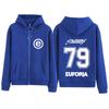 Rapper Album Tour Merch Reißverschluss Hoodie Herren Damen Hip-hop Sweatshirt Lässige Streetwear Zip-Up Jacke Mantel