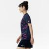 Table Tennis Game Shirt, Short Sleeve, JTTA Certified, Moisture-Wicking, Quick-Drying, Unisex, Dress Navy, Size M, 82JAC104