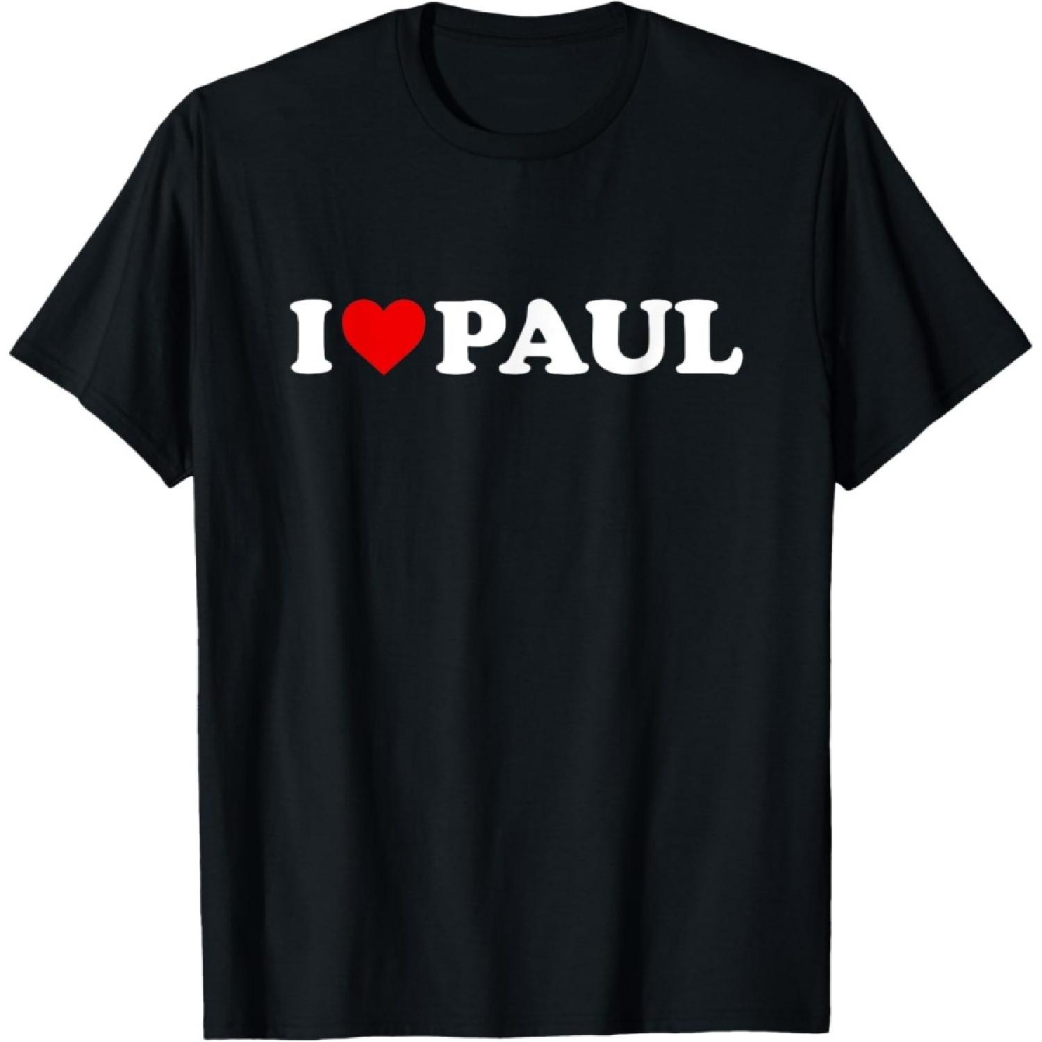 I Love Paul - Heart T-Shirt XXXXXL