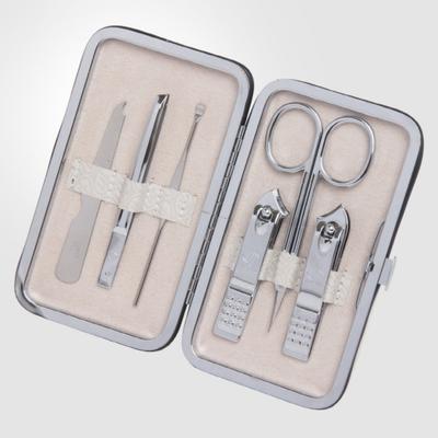 777 Three Seven Silver Nail Clippers 6 Pieces Beauty Set TS-399RC Made In Korea