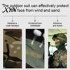 Quick-drying Hat Camouflage Sun with Balaclava Face Mask, UV Protection Men Wide Brim Hat, Breathable Bucket for Outdoor Fishing Hiking Cycling