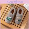 Mens Cotton Slippers Winter Warm Indoor Plush Slip On Non Slip For Home Use