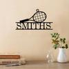 Tennis Racquet Metal Wall Art Sports Gift Indoor Outdoor Decor