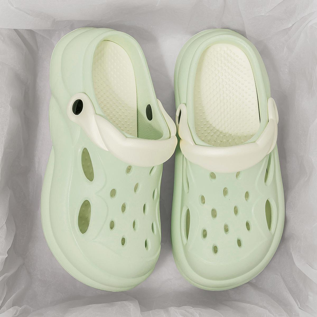 

Платформа Женские Сабо Обувь Пляж Сад Толстая Подошва Сандалии Мода Удобные Сабо Для Дома Улицы Женские Обувь с Отверстиями 40-41 зелёный