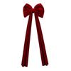 Hot Selling Large Wine Red Velvet Christmas Tree Bow Decoration