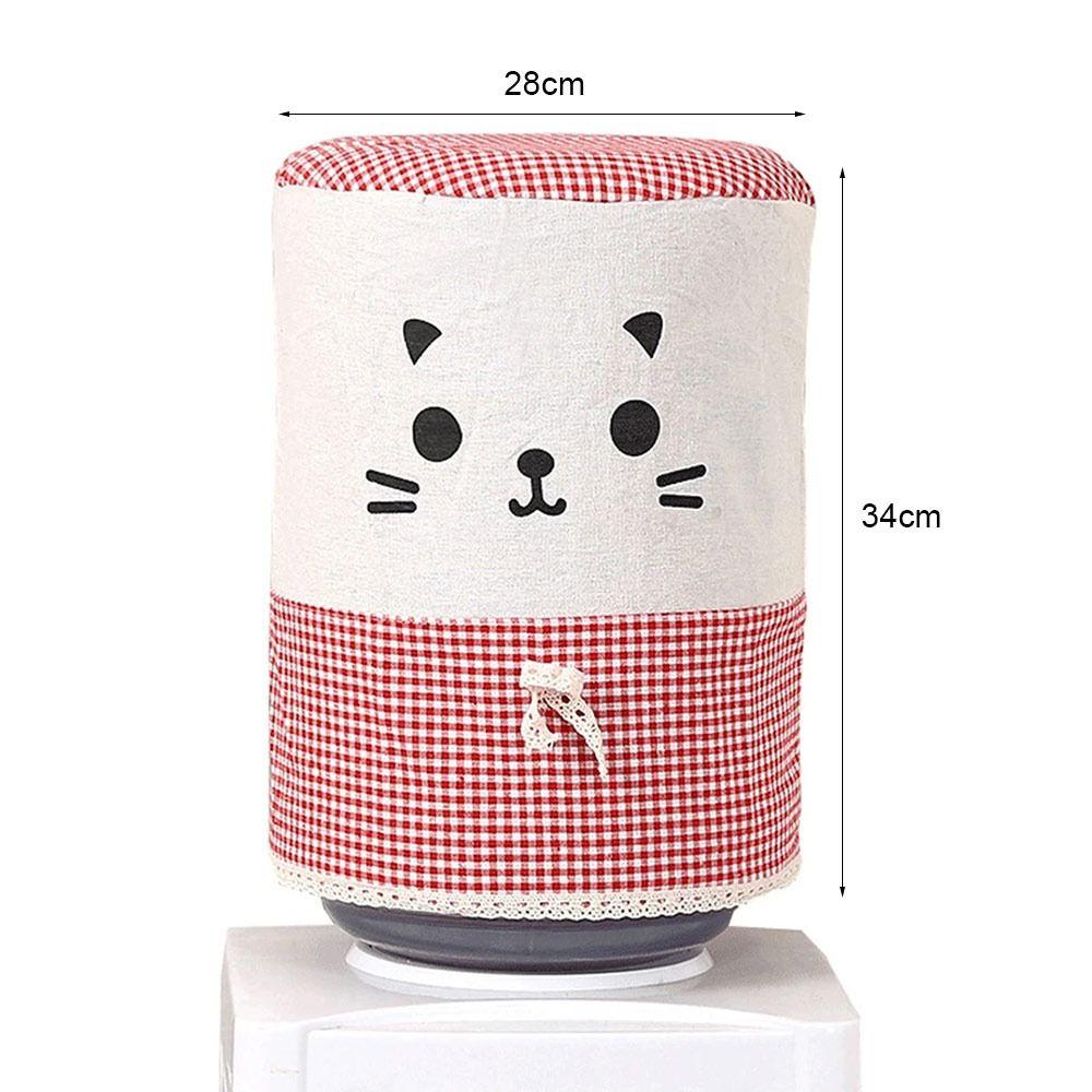 1Pcs Reusable Water Dispenser Cover Cat Pattern Barrel Dust Cover New Bucket Sleeve