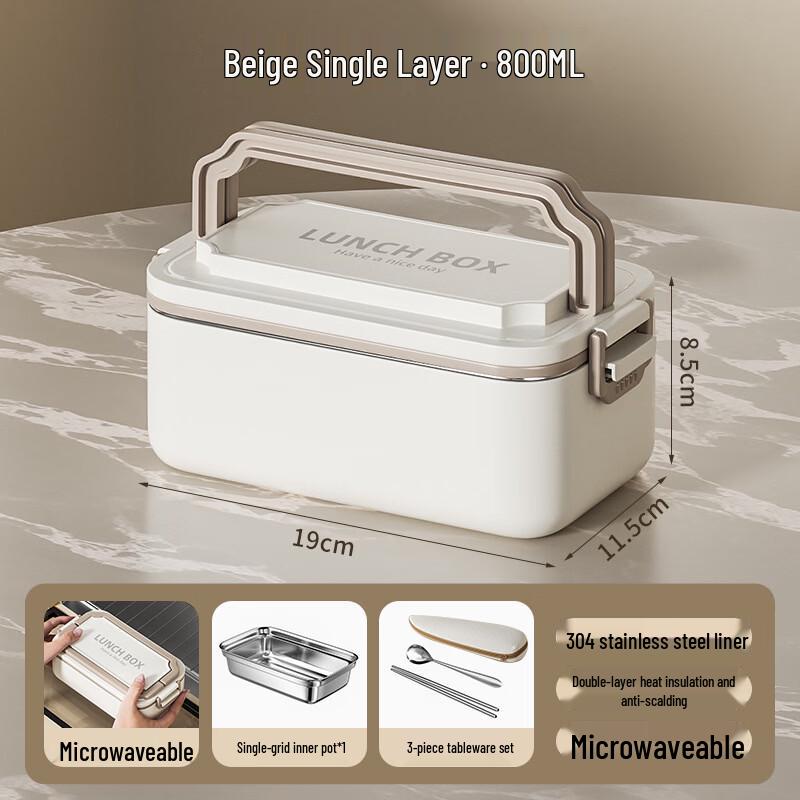 Portable 304 Stainless Steel Insulated Lunch Box