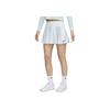 Nike SS24 Dri-FIT Color Block Brand Print Logo Quick-Dry Comfortable Mid-Rise Pleated Casual Skirt Women skirts White FD6537-100