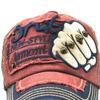 Berretto da baseball con pugno da uomo e da donna, berretto casual alla moda con alfabeto e borchie