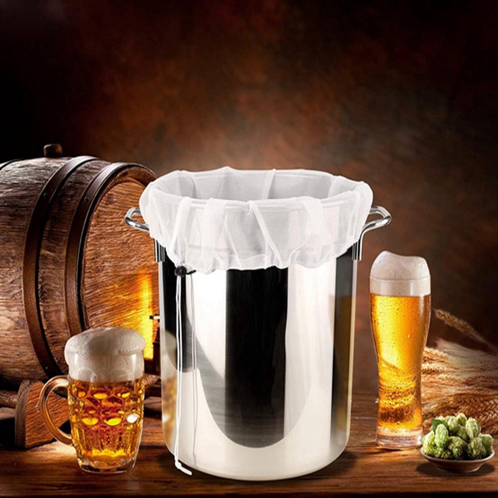 Beer Nut Milk Juice Cheesecloth Nylon Filter Wort Mash Strainer Beer Homebrew Filter Bag Strainer