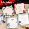 Nezha Perforated Sticky Notes: Cute Notepad for Elementary Students