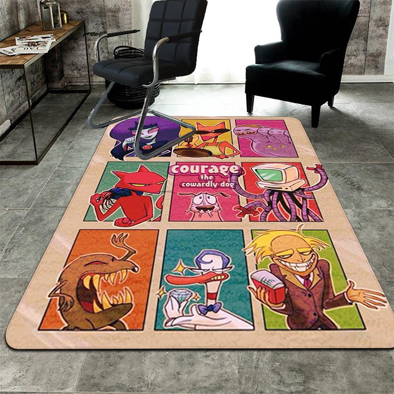 Cartoon Pattern Print Rug Floor Mat for Living Room or Bedroom Soft and Comfortable Carpet a Gift for Birthday and Holiday.