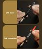 Ranvi Golden Dragon Red Crystal Eyes Fountain Gift Pen with Fine Mixed 7 Pens Pen, Converter, Nib, Colors,