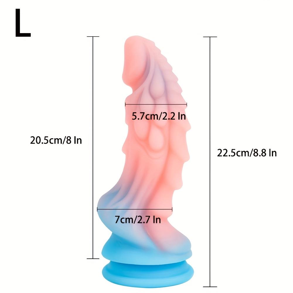 Dragon Shaped Dildo for Women, Large Anal Dildo with Strong Suction Cup, Giant Monster Dildo Liquid Silicone Anal Plug Prostate Massager Adult Sex Toy