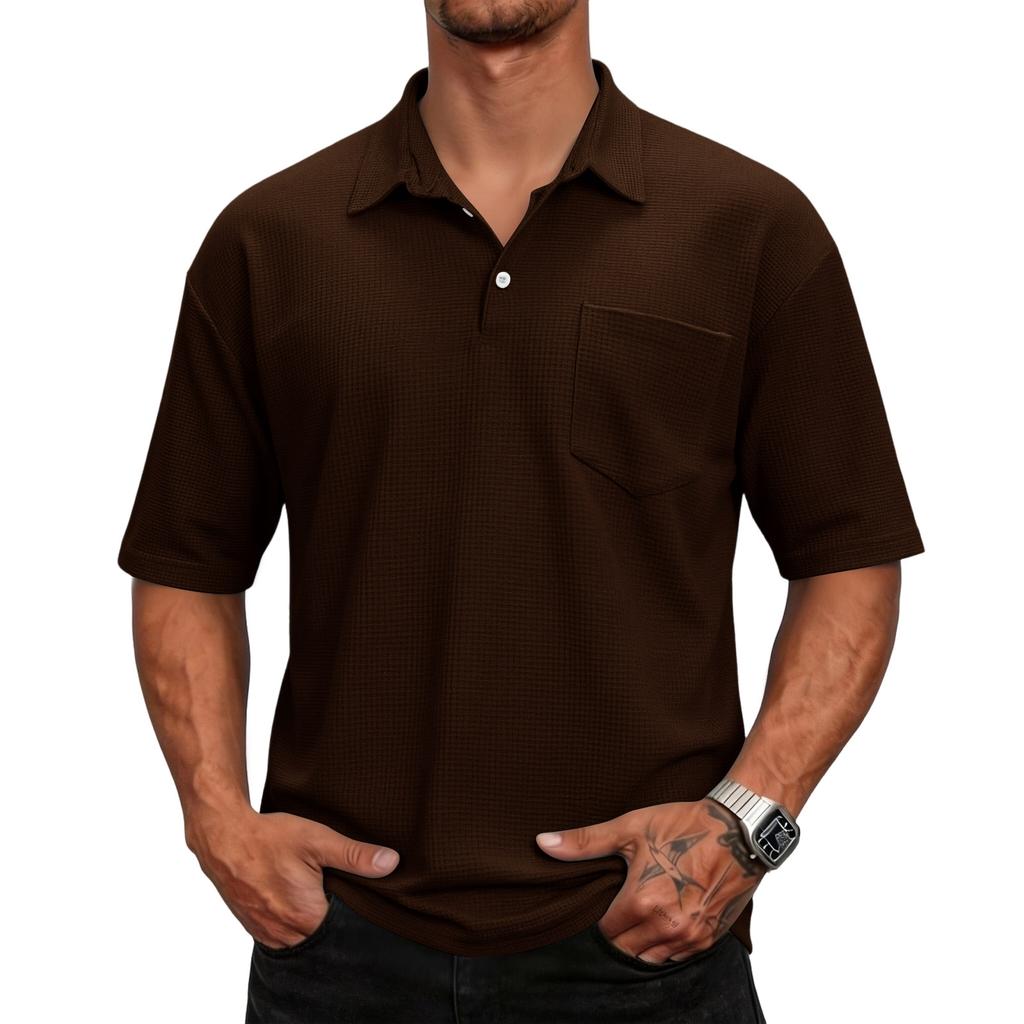 Men's Casual And Fashionable Short-sleeved Shirt - Men's Golf Breathable Sports Collar Top