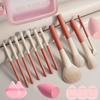 30pcs Ultra Deluxe Makeup Tools Makeup Brushes Makeup Storage Bag Liquid Foundation Wristband Headband Face and Eye Makeup