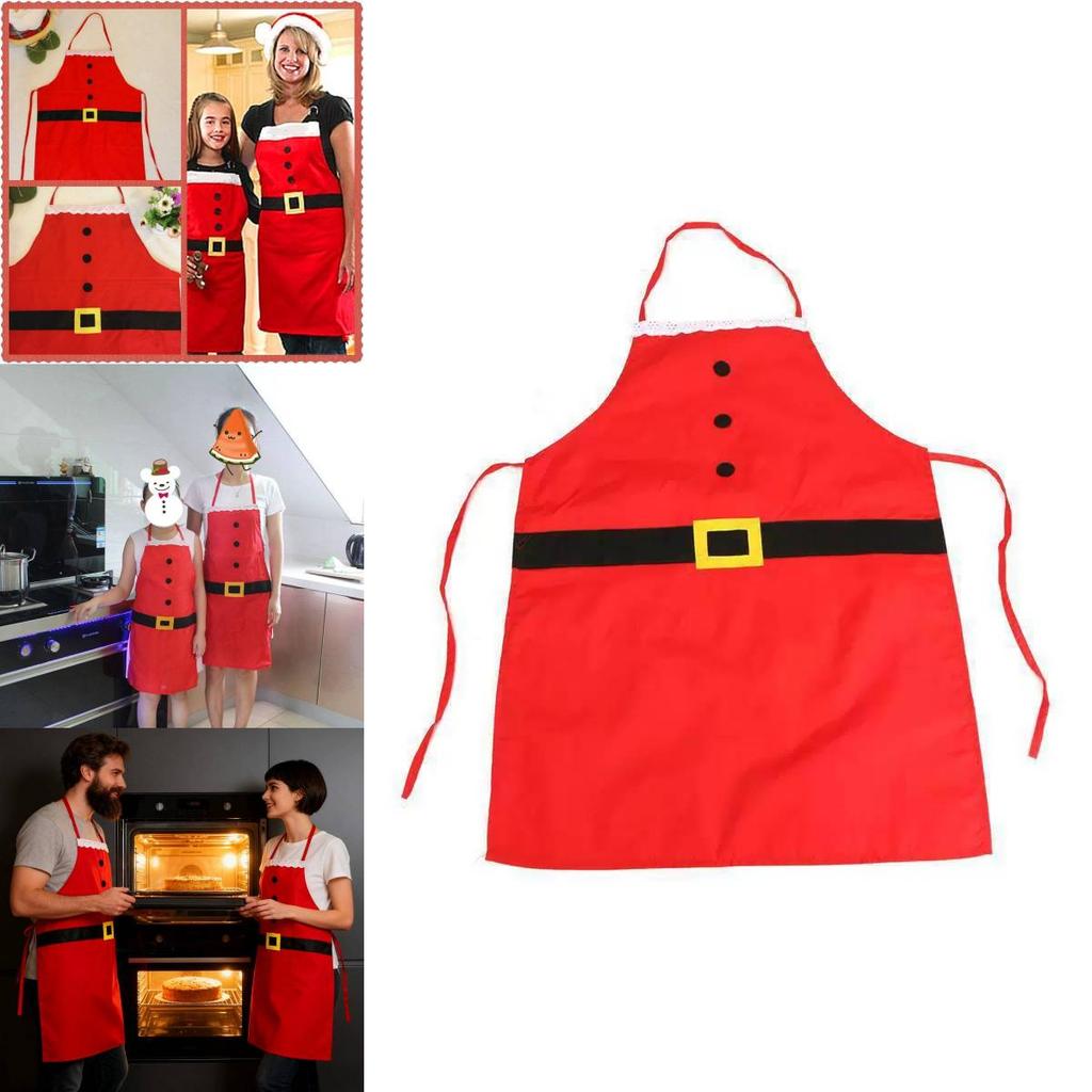 Christmas Party Apron With Durable Polyester Material For Family Celebration