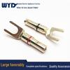 Gold-Plated Copper 4mm Banana Plug Speaker Wire Audio Connector (Red/Black)