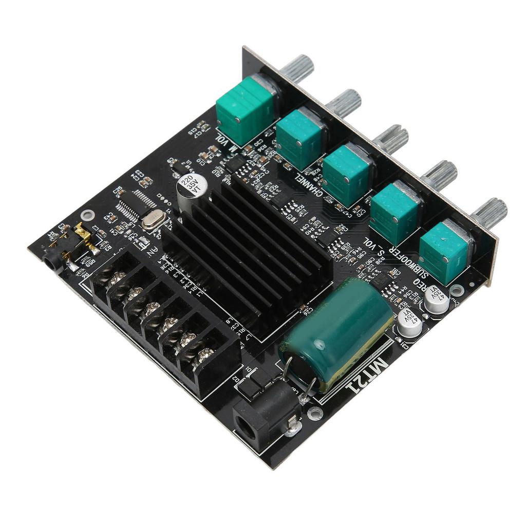 ZK‑MT21 BT Amplifier Board High Power Sound Stereo DC12‑24V Digital Power Amplifier Board for 15‑100W 4‑8 Ohm  Speakers
