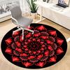 1pc Floral Mandala Office Round Area Rug, Indoor Mat Suitable ForOffice, Under Office Chairs Bedroom Living Room Home Decor, Room Deco q136
