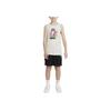 Nike Cartoon Shoe Box Letter Logo Print Round Neck Sports Casual Vest Kids Tops Light-Bone DQ3848-072