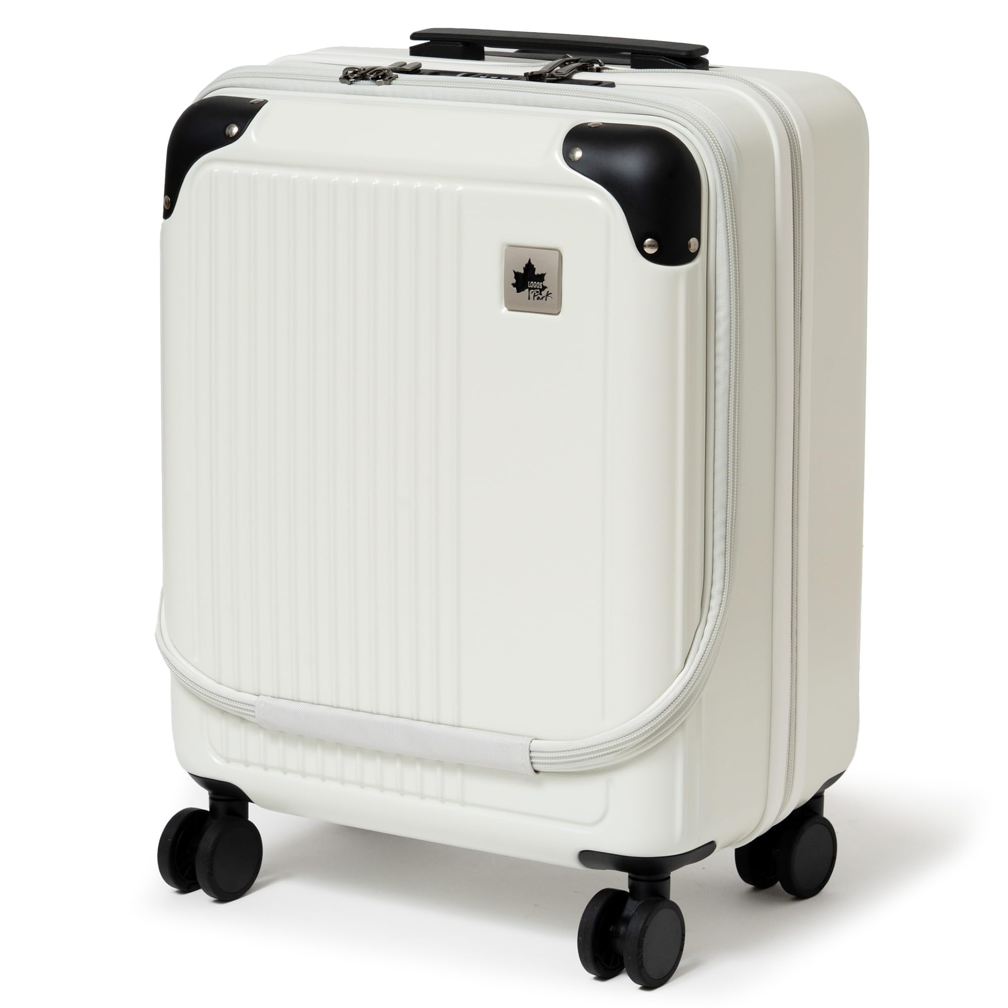 

Logo Spark Carry-on Suitcase, Small, with Front Pocket and USB Port, 2.8kg, Ivory