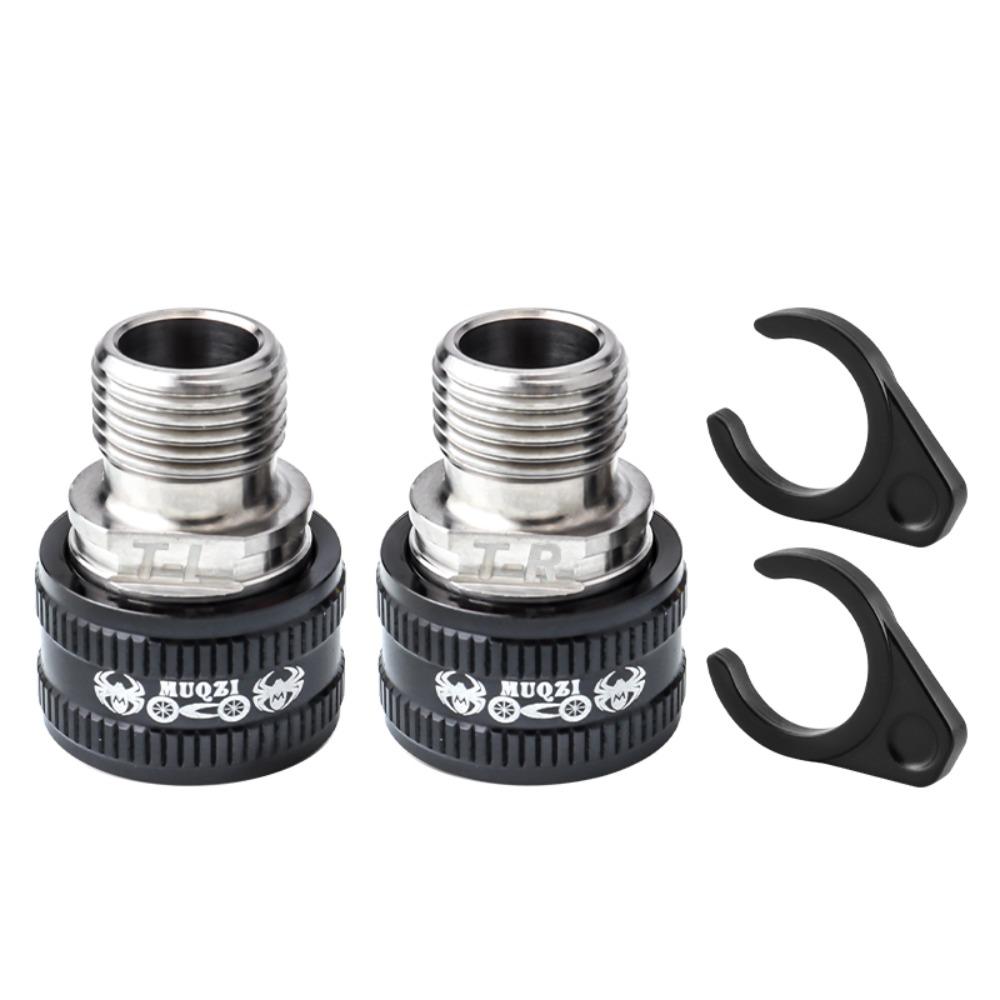 1 Pair Titanium Zinc Zinc Alloy Pedal Extender 23MM Bicycle Pedal Extension Bolts Road Bicycle