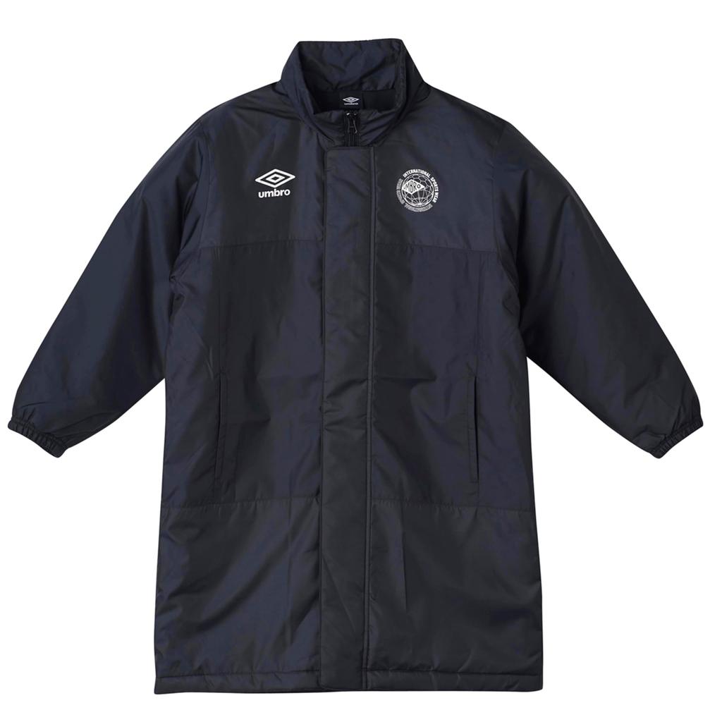Umbro Long Machine Kids Design Award Warm for 150 Coat, Washable, Windproof, Water-Repellent, Warm, Washable, Winner, Travel, BK00(UF4FWB34J)