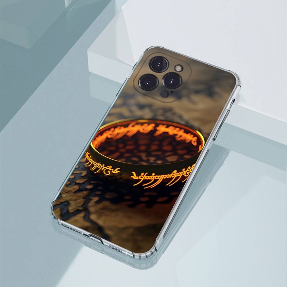 The L-LordS R-Rings Phone Case For iPhone11,12,13,14,15,16,17,Plus,Pro,Max,Plus,Transparent Cover