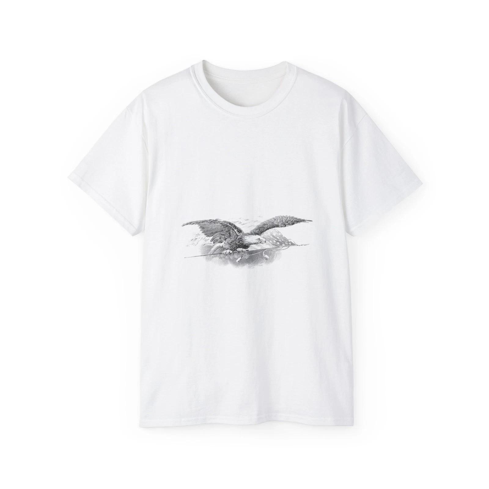 Eagle America Flag Americana Bird Animal | Custom Graphic T-Shirt M
