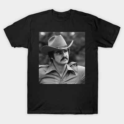 Asian Size Men Print T-shirt Burt Reynolds 1936 #11 No-Cut Heat Transfer Print Cotton Tshirt