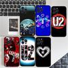 1pc Famous U-U2 Rock Band Phone Case For Iphone 17 Air 16 15 14 13 12 11 Pro Max 16 15 14 Plus TPU Soft Case