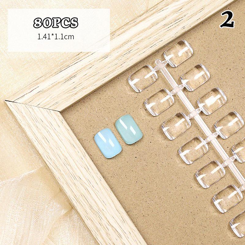 Clear Solid Oval Triangle Square Shape Nail Tools Nail Table Color Card Display DIY Manicure Nail Tips Practice Tools