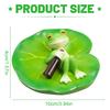 Floating Resin Frog Figurine Lovely Frog Statues Animal Garden Statue for Pond & Yard Decor