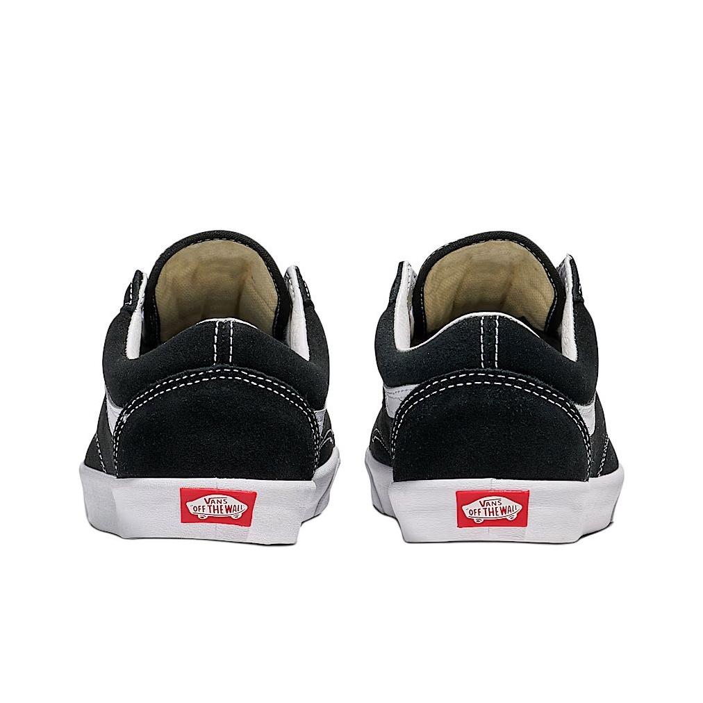 Vans Old Skool Low Pro Comfortable Versatile Thin Sole Durable Low Top Skate Shoes Unisex Sneakers Black White VN000D0EMCG